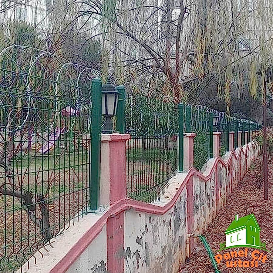 Duvar üstü çit teli